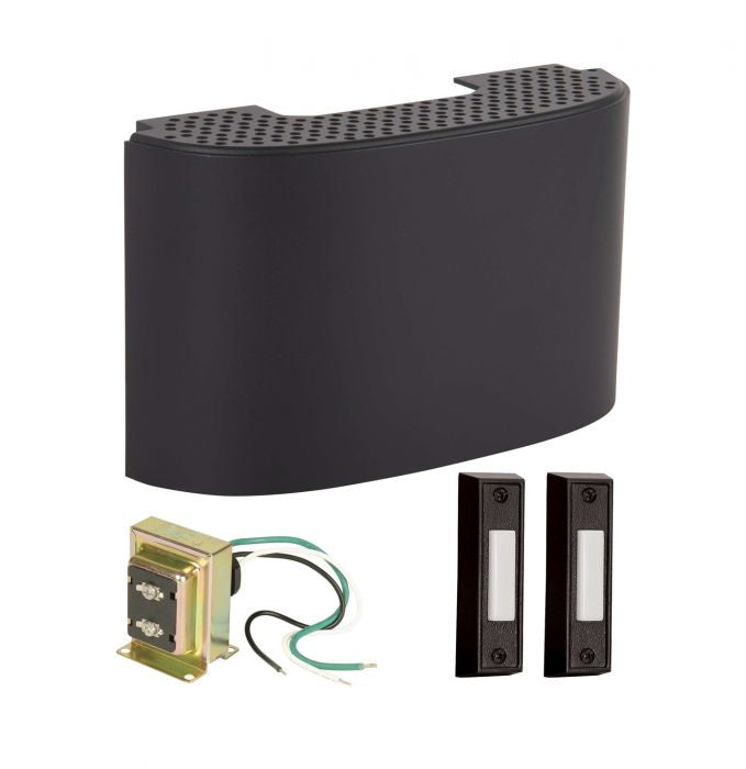 Builder Chime Chime Kit in Flat Black - available from The Lighting Shoppe, trusted by Canadian homeowners
