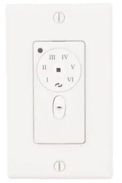 DC 6 Speed Fan Control Wall Control in White - available from The Lighting Shoppe, trusted by Canadian homeowners