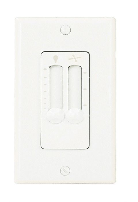 4 Speed Fan/Light Control Wall Control in White - available from The Lighting Shoppe, trusted by Canadian homeowners
