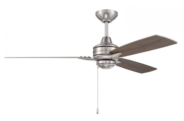 Moto 52"Ceiling Fan in Brushed Polished Nickel - available from The Lighting Shoppe, trusted by Canadian homeowners