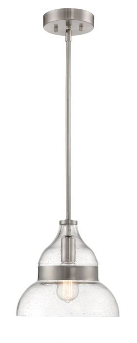 Pendant One Light Mini Pendant in Brushed Polished Nickel - available from The Lighting Shoppe, trusted by Canadian homeowners