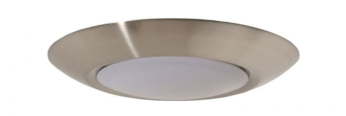 LED Flushmount LED Slim Line Flushmount in Brushed Polished Nickel - available from The Lighting Shoppe, trusted by Canadian homeowners