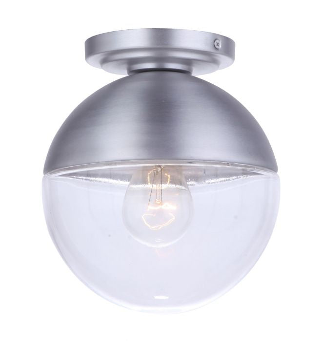 Craftmade Canada - ZA3417-SA - One Light Outdoor Flush Mount - Evie - Satin Aluminum