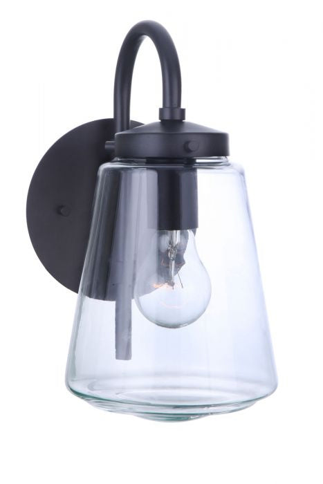 Laclede One Light Outdoor Wall Mount in Midnight - available from The Lighting Shoppe, trusted by Canadian homeowners