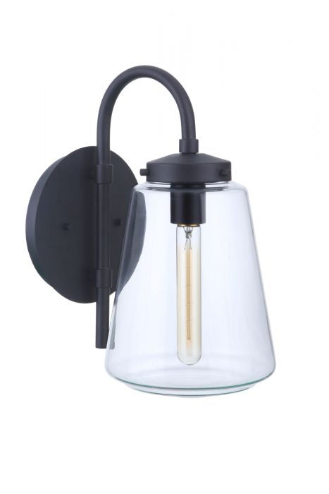 Laclede One Light Outdoor Wall Mount in Midnight - available from The Lighting Shoppe, trusted by Canadian homeowners