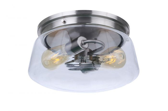 Craftmade Canada - ZA3837-SA - Two Light Outdoor Flush Mount - Laclede - Satin Aluminum