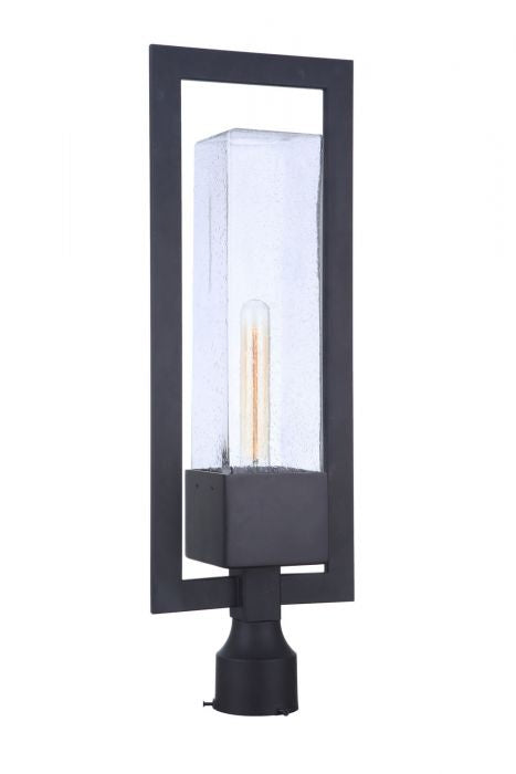 Perimeter One Light Outdoor Post Mount in Midnight - available from The Lighting Shoppe, trusted by Canadian homeowners