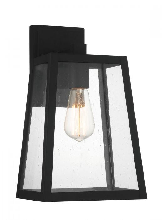 Dunn One Light Outdoor Wall Mount in Textured Black - available from The Lighting Shoppe, trusted by Canadian homeowners