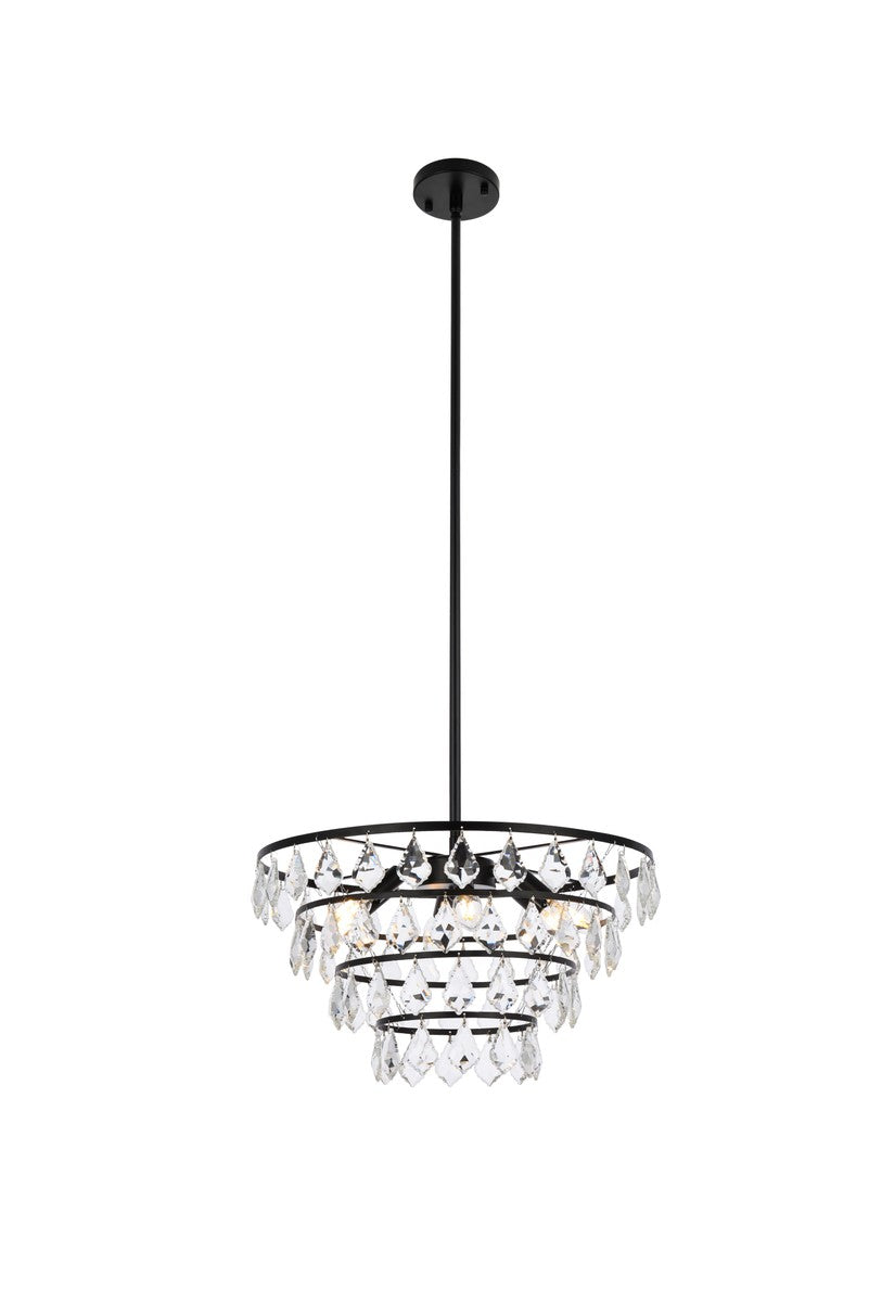 Ella Six Light Pendant in Black - available from The Lighting Shoppe, trusted by Canadian homeowners
