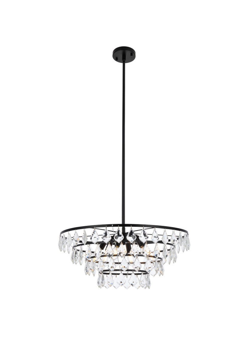 Ella Six Light Pendant in Black - available from The Lighting Shoppe, trusted by Canadian homeowners