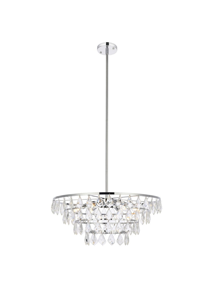 Ella Six Light Pendant in Chrome - available from The Lighting Shoppe, trusted by Canadian homeowners