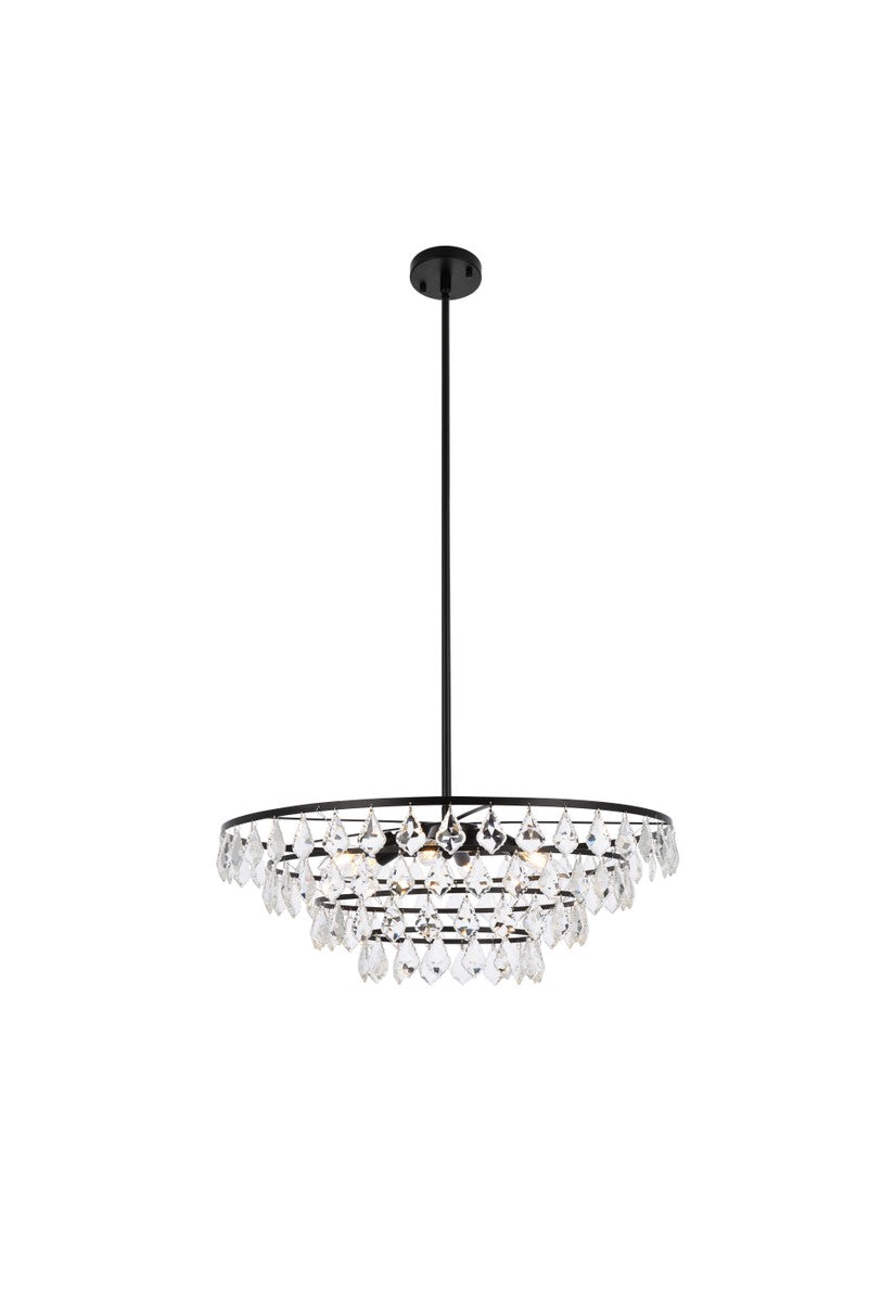 Ella Six Light Pendant in Black - available from The Lighting Shoppe, trusted by Canadian homeowners