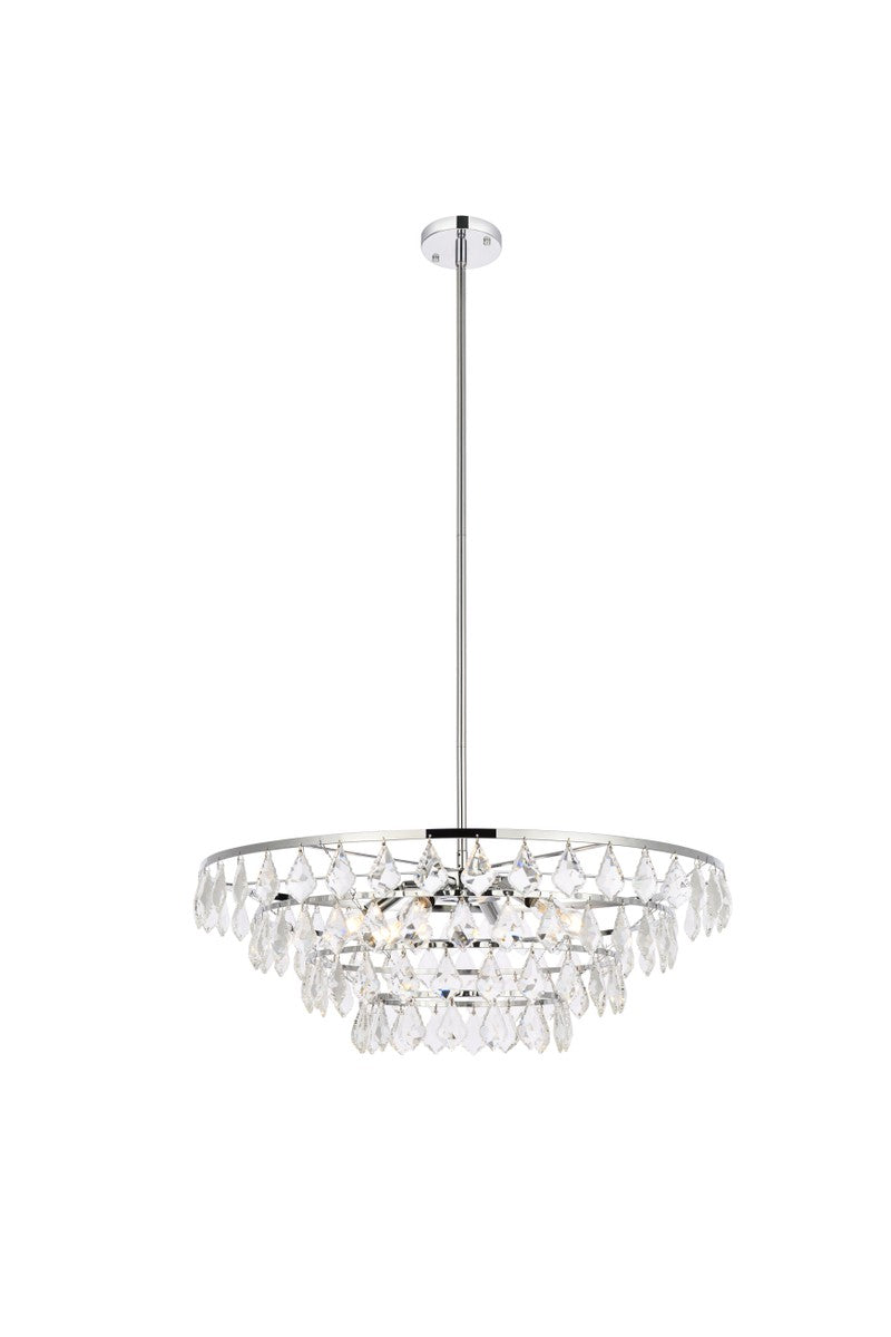 Ella Six Light Pendant in Chrome - available from The Lighting Shoppe, trusted by Canadian homeowners