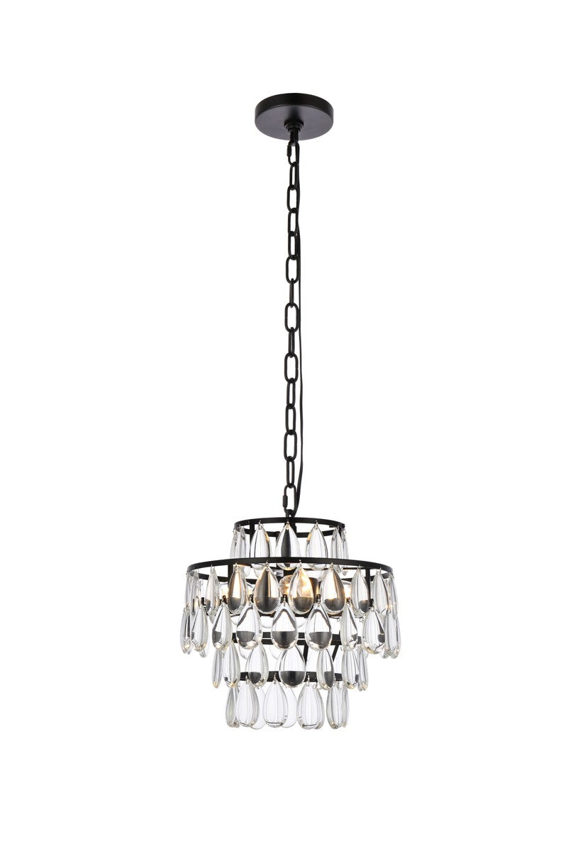 Mila Three Light Pendant in Black - available from The Lighting Shoppe, trusted by Canadian homeowners