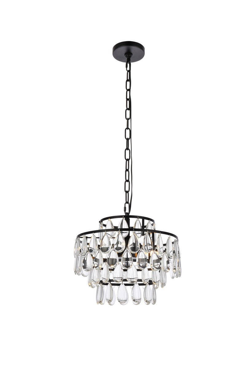 Mila Three Light Pendant in Black - available from The Lighting Shoppe, trusted by Canadian homeowners