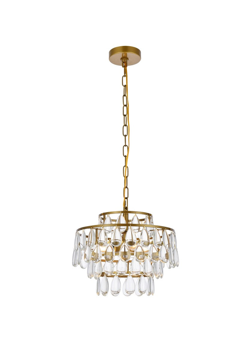 Mila Three Light Pendant in Brass - available from The Lighting Shoppe, trusted by Canadian homeowners