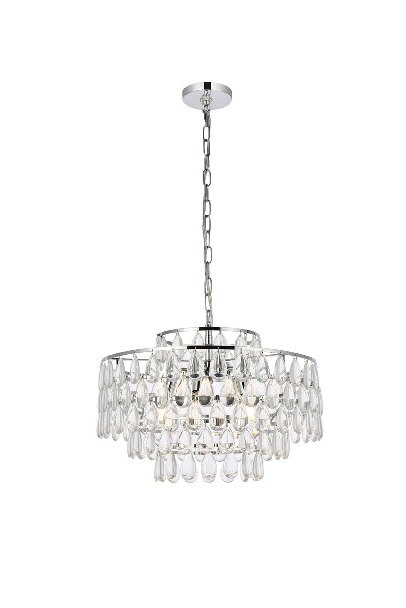 Mila Five Light Pendant in Chrome - available from The Lighting Shoppe, trusted by Canadian homeowners