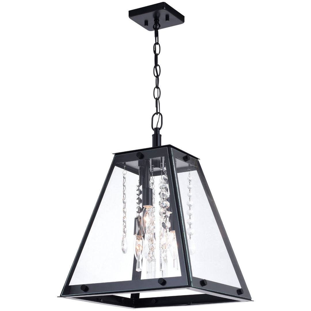 Tremont Four Light Pendant in Matte Black