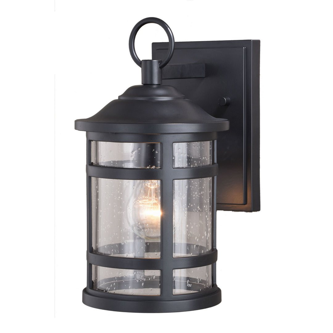 Southport One Light Outdoor Wall Mount in Matte Black
