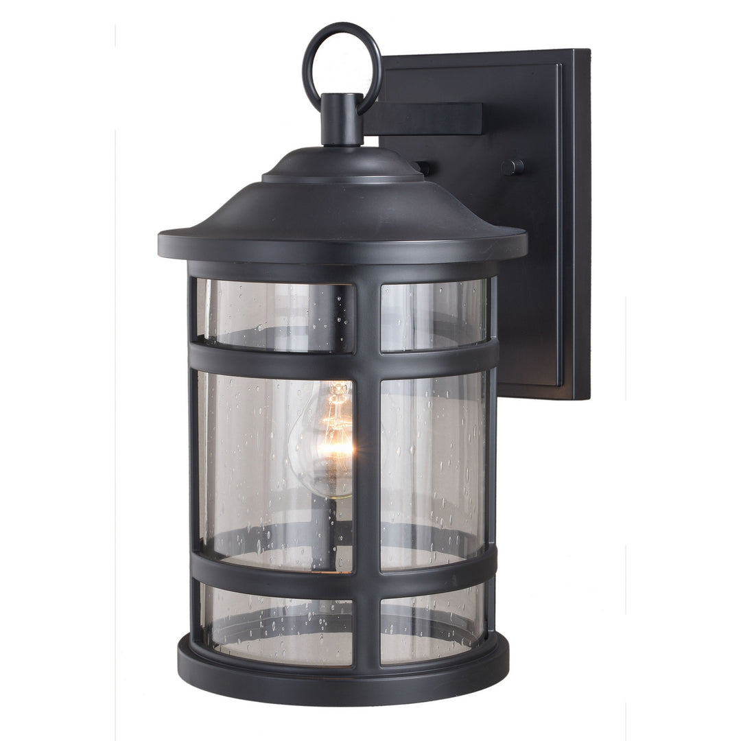 Southport One Light Outdoor Wall Mount in Matte Black