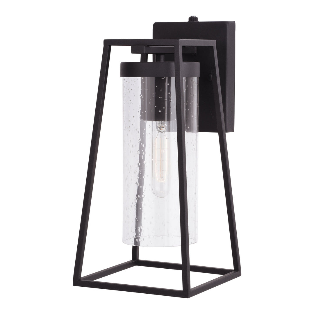 Nash One Light Outdoor Wall Mount in Textured Black