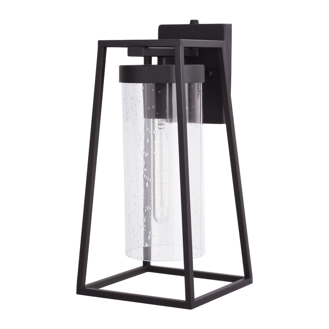 Nash One Light Outdoor Wall Mount in Textured Black