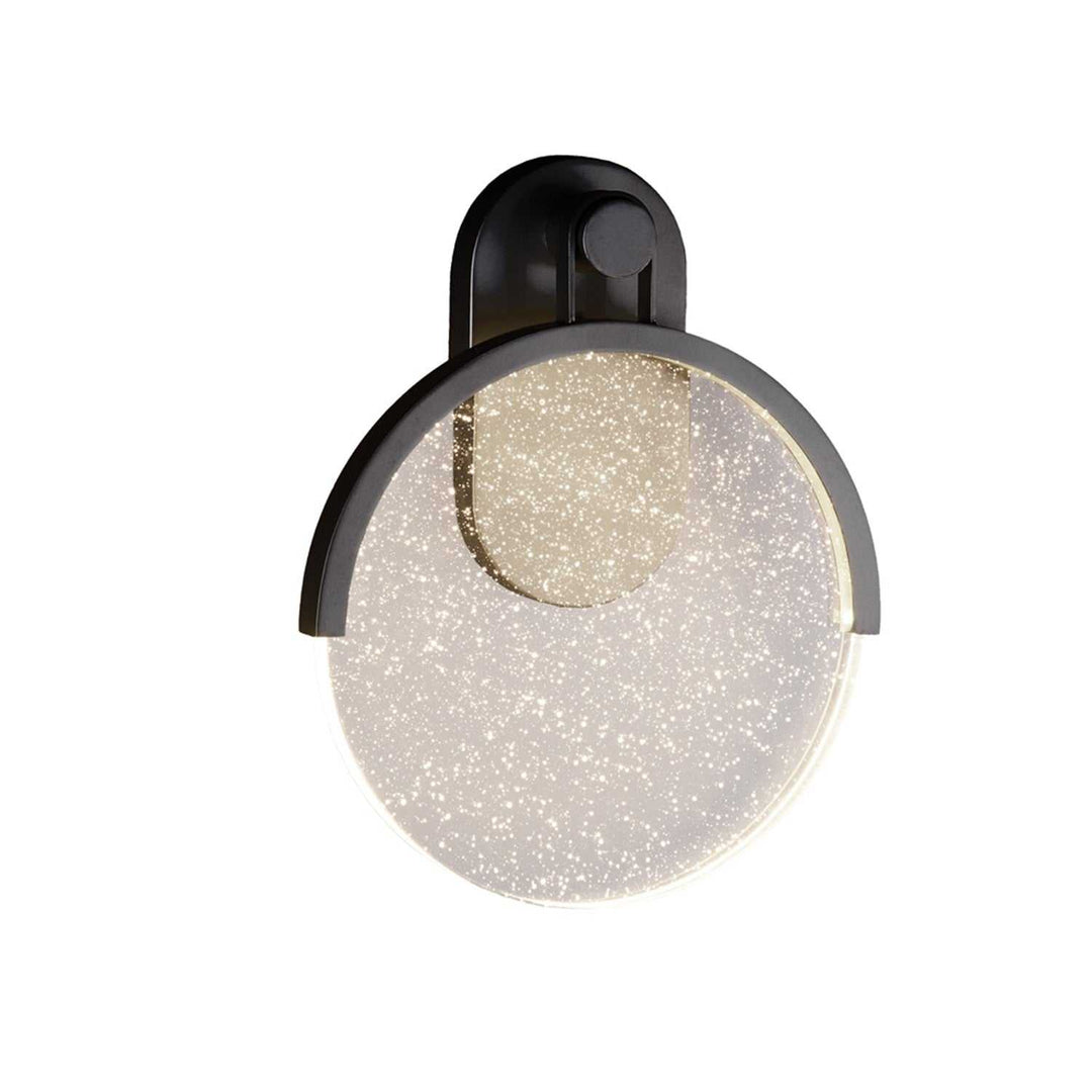 Acryluxe LED Outdoor Wall Sconce in Matte Black Justice Designs
