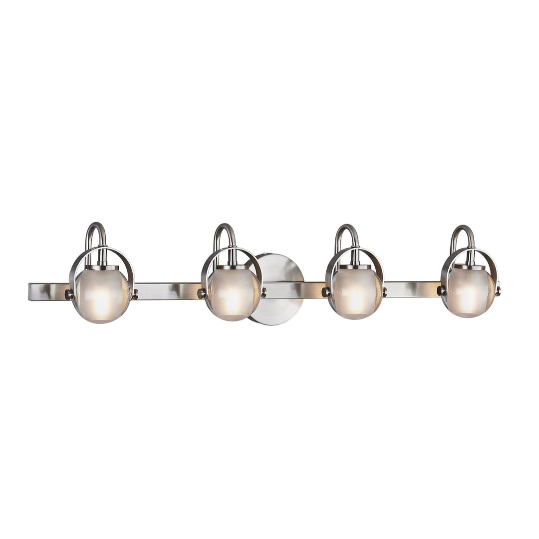 Justice Designs - FSN-8064-CLOP-NCKL - LED Bath Bar - Fusion - Brushed Nickel