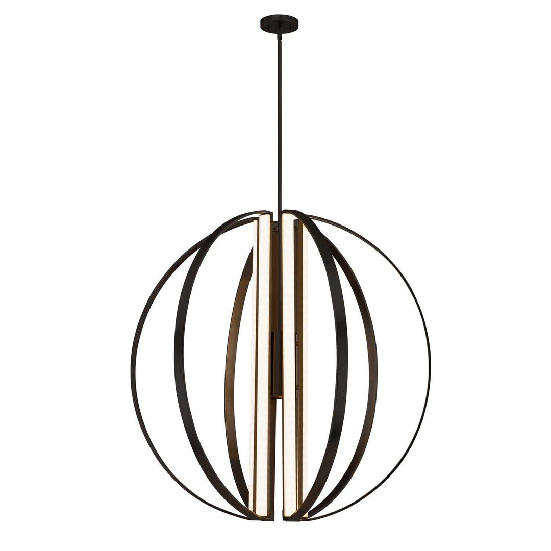 Liv LED Chandelier in Matte Black Justice Designs