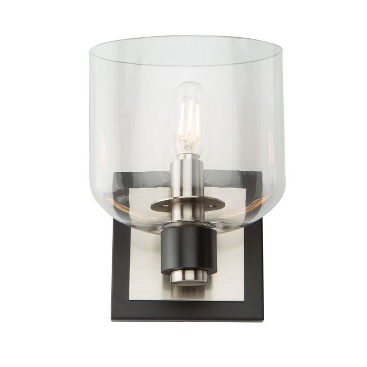 Artcraft Canada - AC11691NB - One Light Vanity - Lyndon - Black and Brushed Nickel