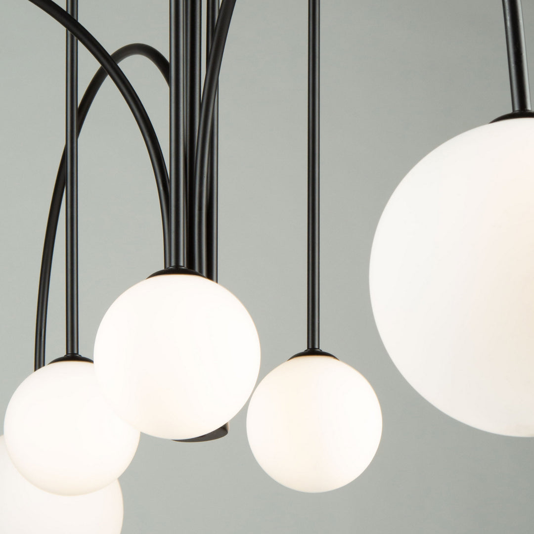 Artcraft Canada - AC6656BK - LED Chandelier - Comet - Semi Matte Black