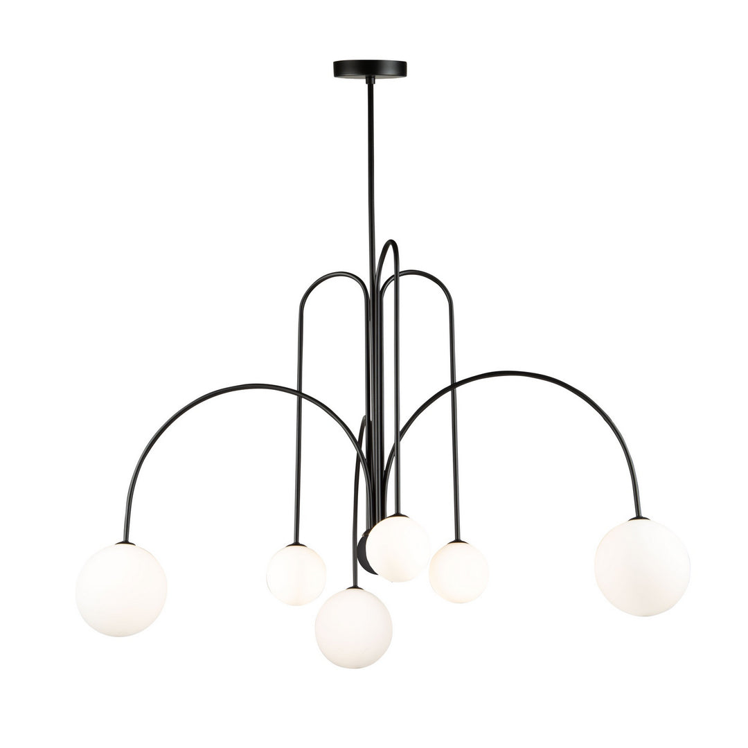 Comet LED Chandelier in Semi Matte Black - available from The Lighting Shoppe, trusted by Canadian homeowners