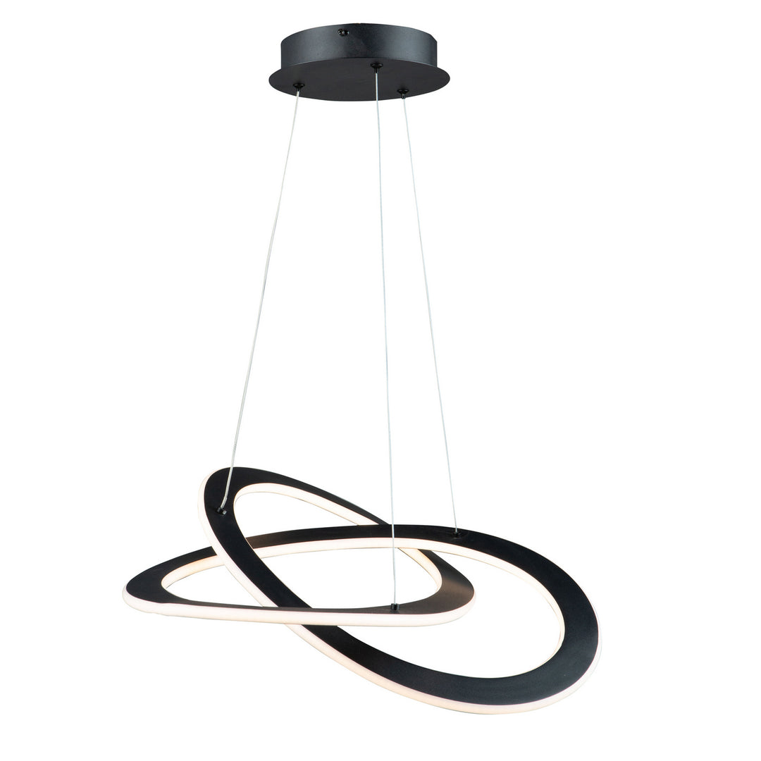 Artcraft Canada - AC7076BK - LED Chandelier - Wave - Black