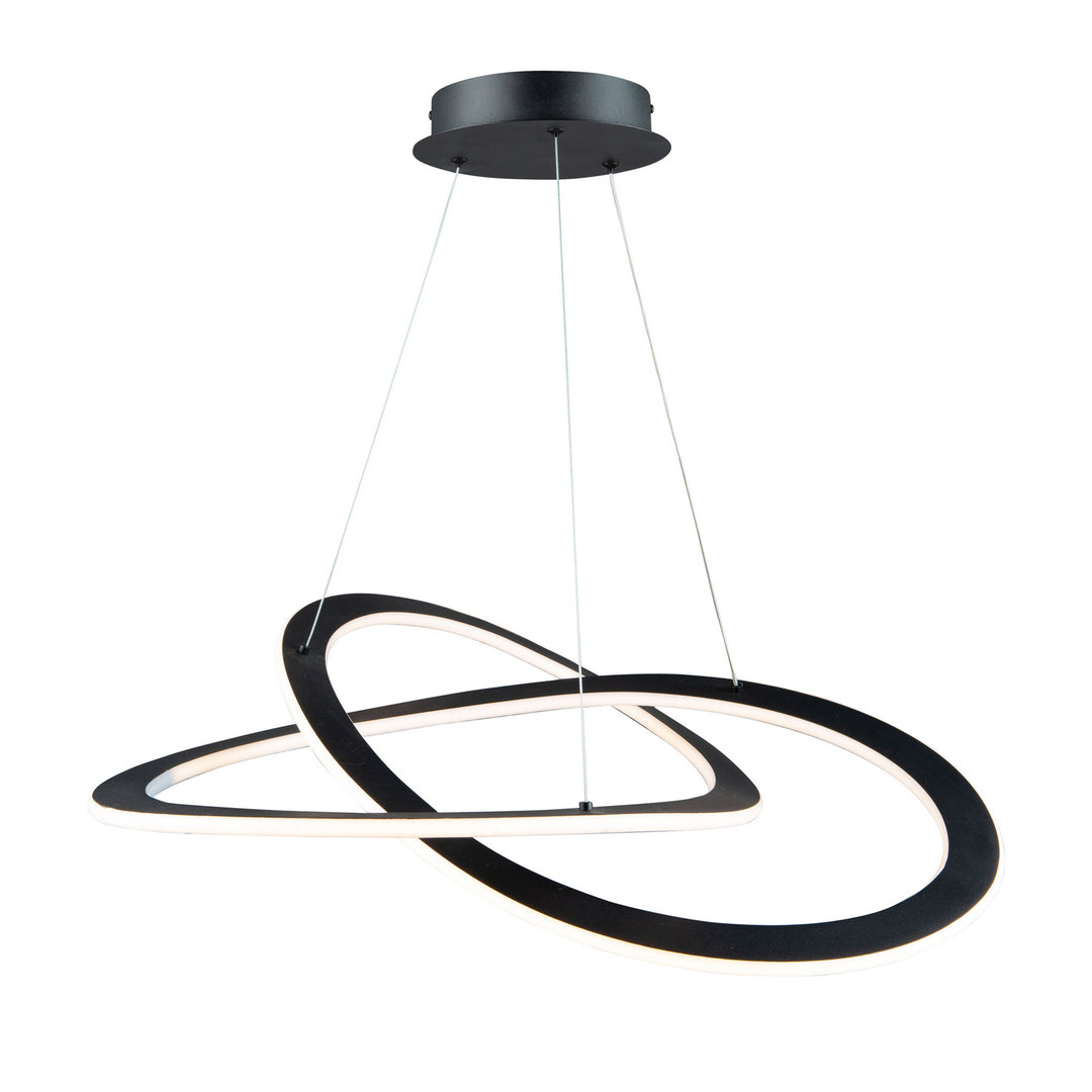 Artcraft Canada - AC7077BK - LED Chandelier - Wave - Black