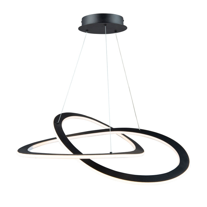 Artcraft Canada - AC7077BK - LED Chandelier - Wave - Black