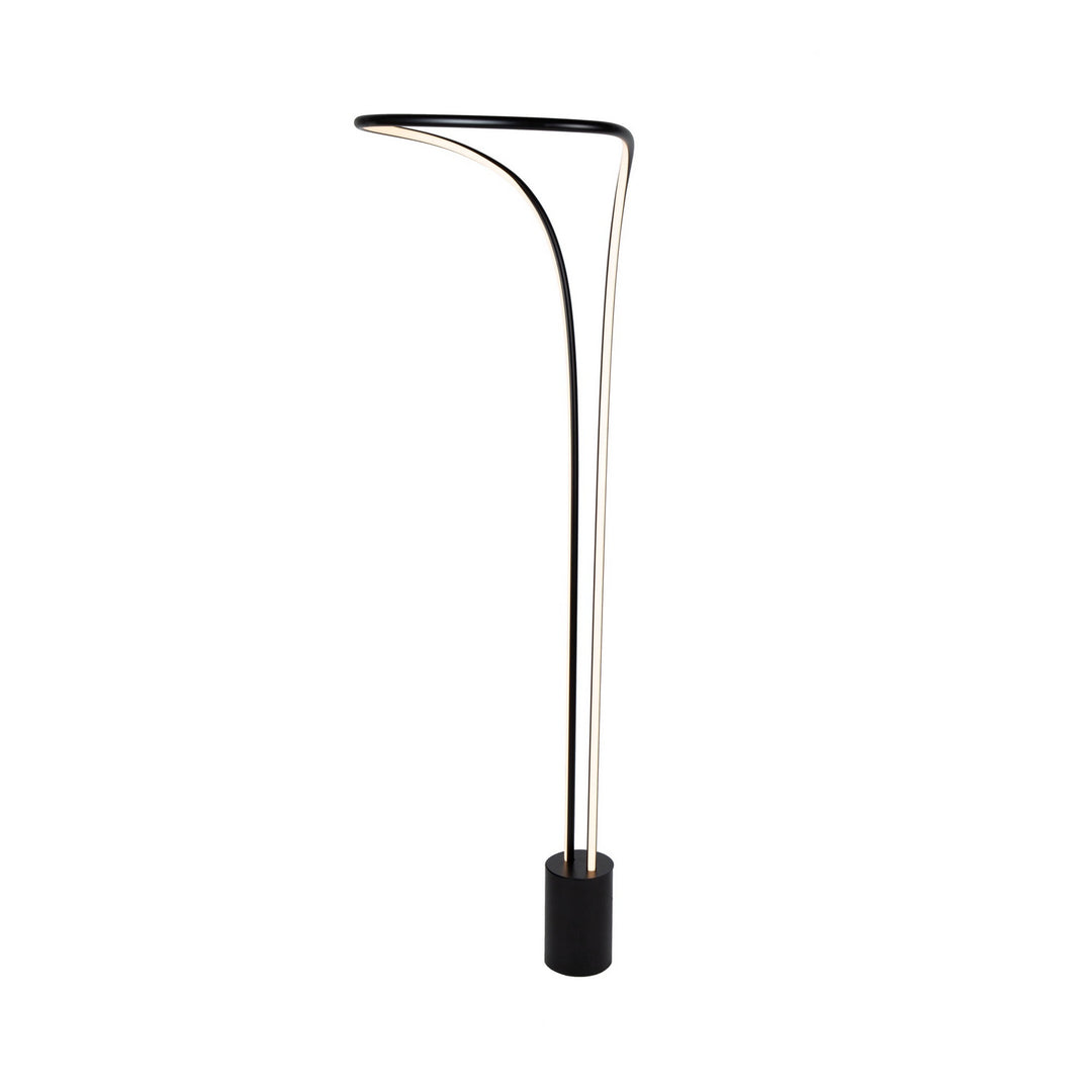 Cortina LED Floor Lamp in Matte Black - available from The Lighting Shoppe, trusted by Canadian homeowners