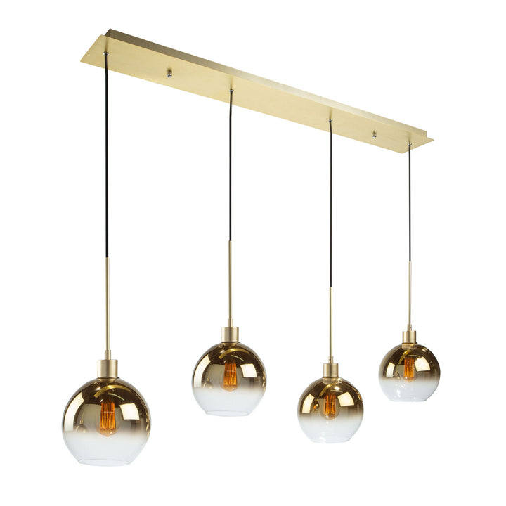 Artcraft Canada - SC13284GD - Four Light Island Pendant - Morning Mist - Gold