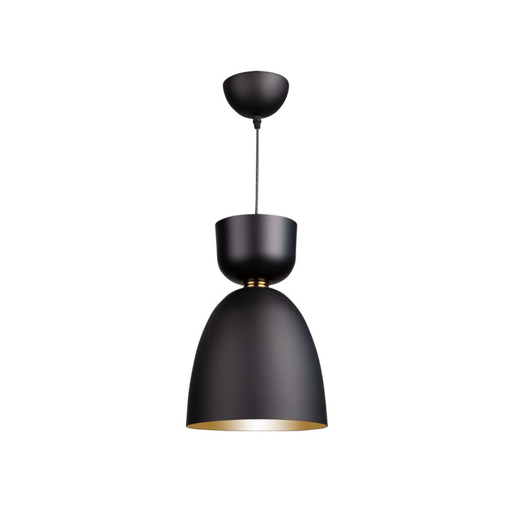 Artcraft Canada - SC13291BK - One Light Pendant - Tempo - Matte Black and Brass