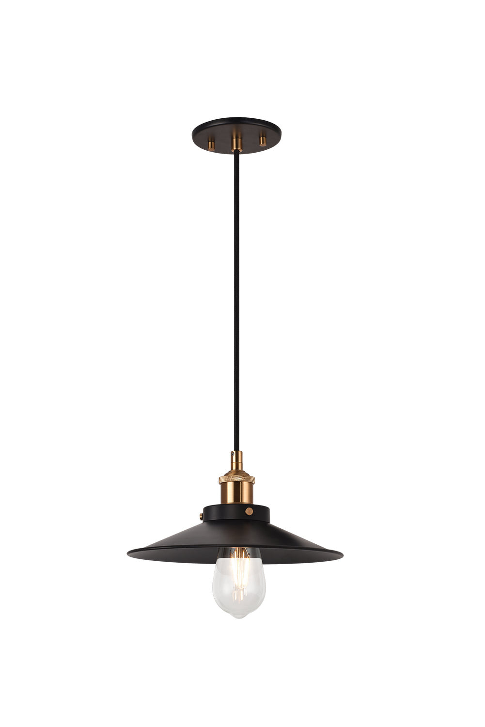 Bulstrode'S Workshop One Light Pendant in Aged Gold Brass - available from The Lighting Shoppe, trusted by Canadian homeowners