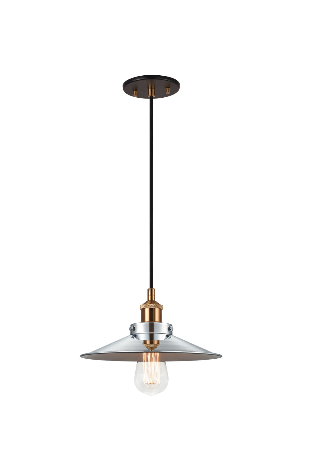Bulstrode'S Workshop One Light Pendant in Aged Gold Brass - available from The Lighting Shoppe, trusted by Canadian homeowners