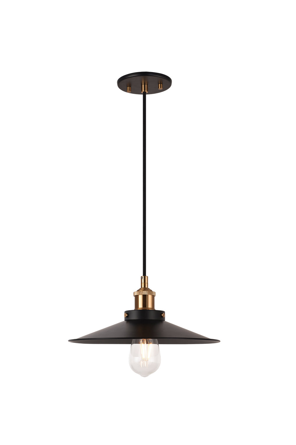 Bulstrode'S Workshop One Light Pendant in Aged Gold Brass - available from The Lighting Shoppe, trusted by Canadian homeowners