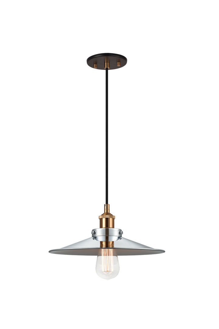 Bulstrode'S Workshop One Light Pendant in Aged Gold Brass - available from The Lighting Shoppe, trusted by Canadian homeowners