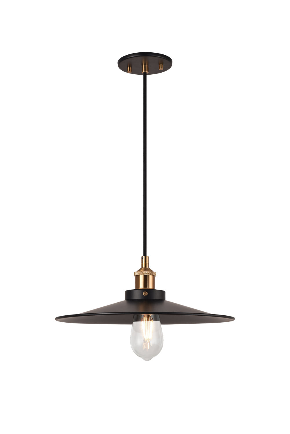 Bulstrode'S Workshop One Light Pendant in Aged Gold Brass - available from The Lighting Shoppe, trusted by Canadian homeowners
