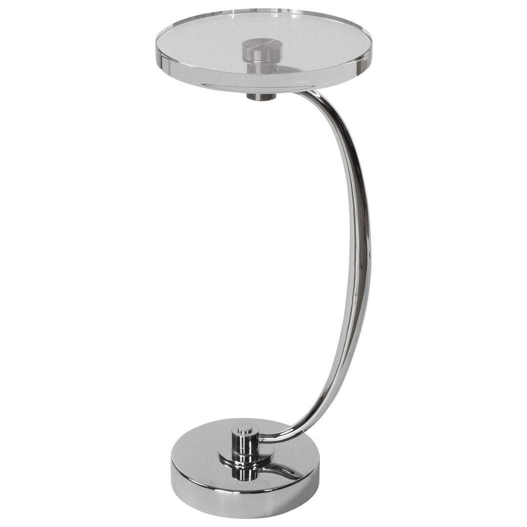 Waveney Drink Table in Polished Nickel - available from The Lighting Shoppe, trusted by Canadian homeowners