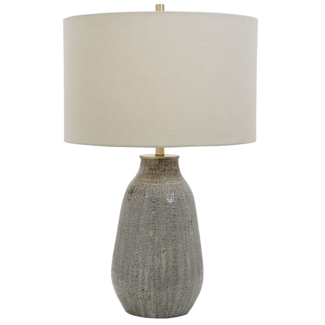 Monacan One Light Table Lamp in Antique Brushed Brass - available from The Lighting Shoppe, trusted by Canadian homeowners