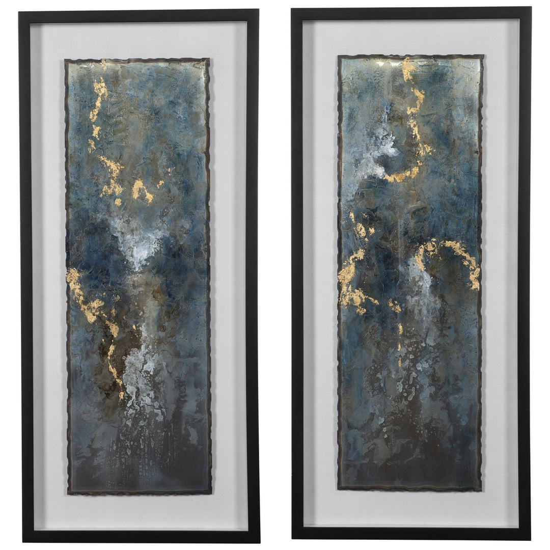 Glimmering Agate Abstract Prints in Black - available from The Lighting Shoppe, trusted by Canadian homeowners