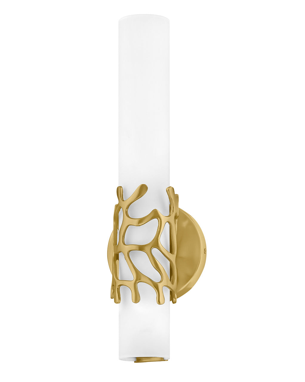 Lyra LED Wall Sconce in Lacquered Brass - available from The Lighting Shoppe, trusted by Canadian homeowners