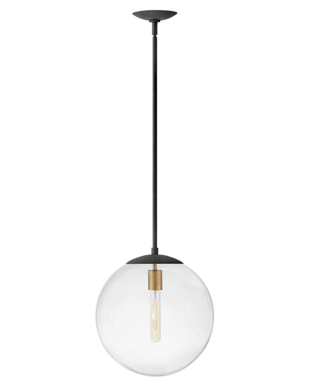 Warby LED Pendant in Aged Zinc - available from The Lighting Shoppe, trusted by Canadian homeowners