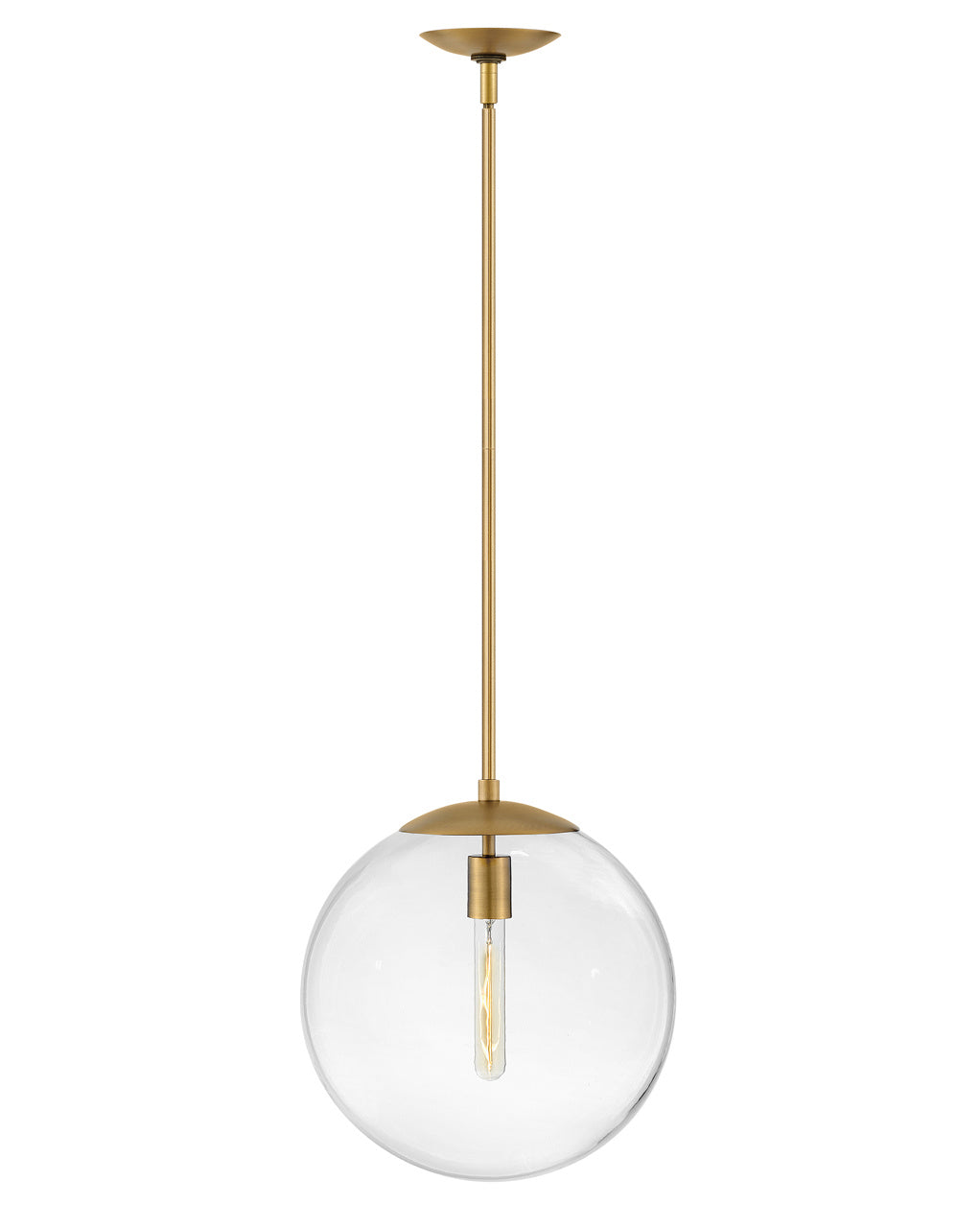Warby LED Pendant in Heritage Brass - available from The Lighting Shoppe, trusted by Canadian homeowners