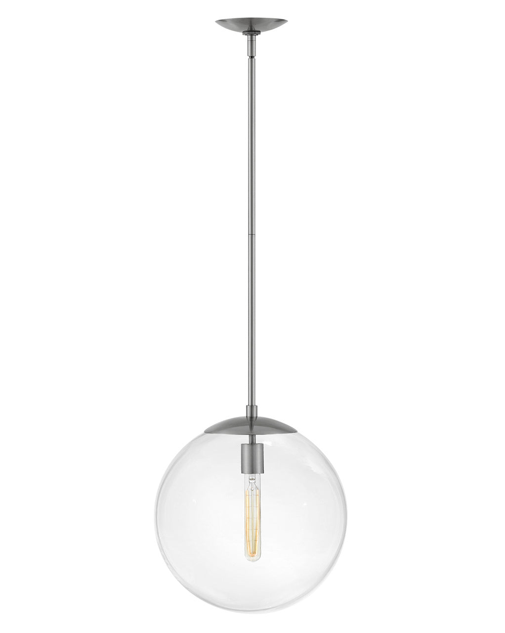 Warby LED Pendant in Polished Antique Nickel - available from The Lighting Shoppe, trusted by Canadian homeowners